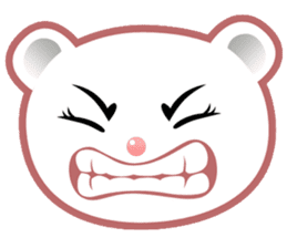 Berry, kawaii little white bear sticker #439974