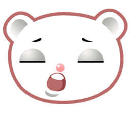 Berry, kawaii little white bear sticker #439975