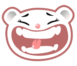 Berry, kawaii little white bear sticker #439978