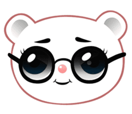 Berry, kawaii little white bear sticker #439984