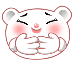 Berry, kawaii little white bear sticker #439989