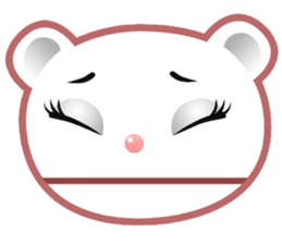 Berry, kawaii little white bear sticker #439996