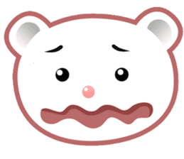 Berry, kawaii little white bear sticker #439997