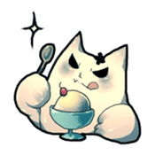 cat golem in summer sticker #441251