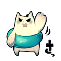 cat golem in summer sticker #441254