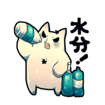 cat golem in summer sticker #441259