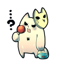 cat golem in summer sticker #441262