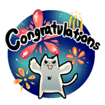 cat golem in summer sticker #441263