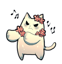cat golem in summer sticker #441273