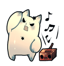 cat golem in summer sticker #441275