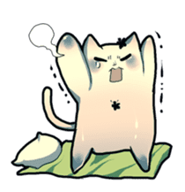 cat golem in summer sticker #441282