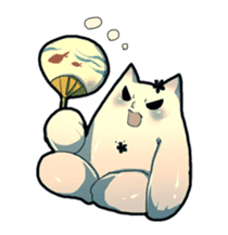 cat golem in summer sticker #441284