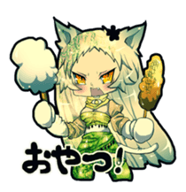 cat golem in summer sticker #441286