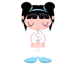 Olie, the bright and pretty girl sticker #441452