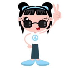 Olie, the bright and pretty girl sticker #441459