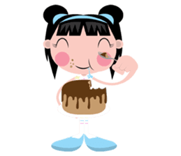 Olie, the bright and pretty girl sticker #441461