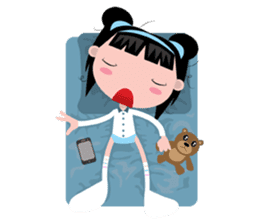 Olie, the bright and pretty girl sticker #441467