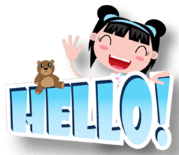 Olie, the bright and pretty girl sticker #441469