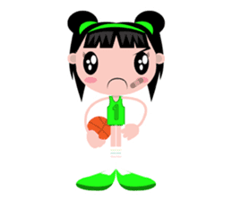 Olie, the bright and pretty girl sticker #441476