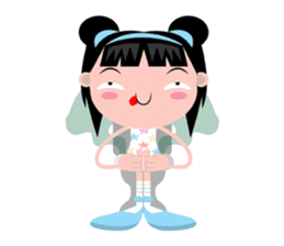 Olie, the bright and pretty girl sticker #441479