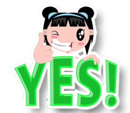 Olie, the bright and pretty girl sticker #441481