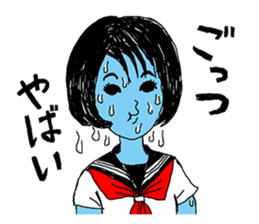 KANSAI RETRO JAPANESE GIRL sticker #442105