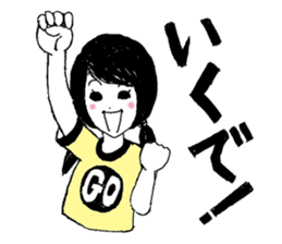 KANSAI RETRO JAPANESE GIRL sticker #442121