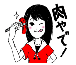 KANSAI RETRO JAPANESE GIRL sticker #442126