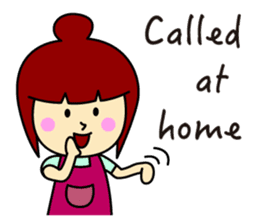 Simple sticker for mom(English) sticker #442534