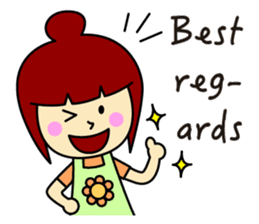 Simple sticker for mom(English) sticker #442535