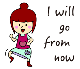 Simple sticker for mom(English) sticker #442543