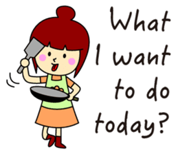 Simple sticker for mom(English) sticker #442566