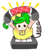 Ribbon Girl's Stickers sticker #442582