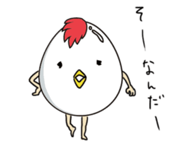 Stately  Boiled eggs - YUDETAMA sticker #442649