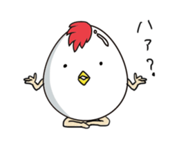 Stately  Boiled eggs - YUDETAMA sticker #442660