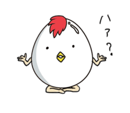 Stately  Boiled eggs - YUDETAMA sticker #442660