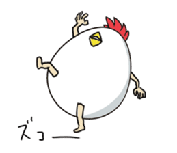 Stately  Boiled eggs - YUDETAMA sticker #442666