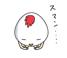 Stately  Boiled eggs - YUDETAMA sticker #442669