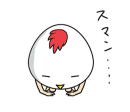 Stately  Boiled eggs - YUDETAMA sticker #442669