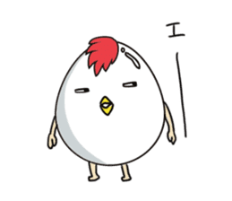 Stately  Boiled eggs - YUDETAMA sticker #442671