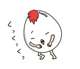 Stately  Boiled eggs - YUDETAMA sticker #442678