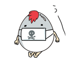 Stately  Boiled eggs - YUDETAMA sticker #442683