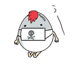 Stately  Boiled eggs - YUDETAMA sticker #442683