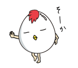 Stately  Boiled eggs - YUDETAMA sticker #442687