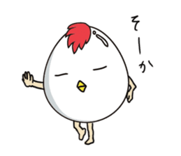 Stately  Boiled eggs - YUDETAMA sticker #442687