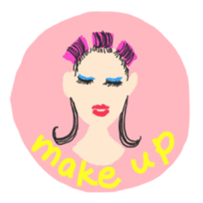 Lady stamp sticker #442835