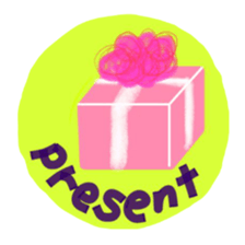 Lady stamp sticker #442841