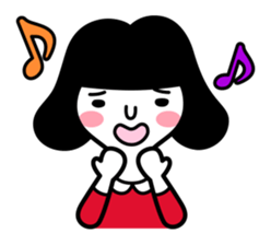 Shy girl "Ma-ko" sticker #443193