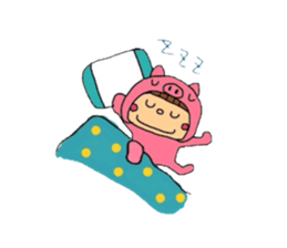 Pig costume? why not. sticker #444094