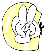 x rabbit's Alphabet Sticker sticker #444491